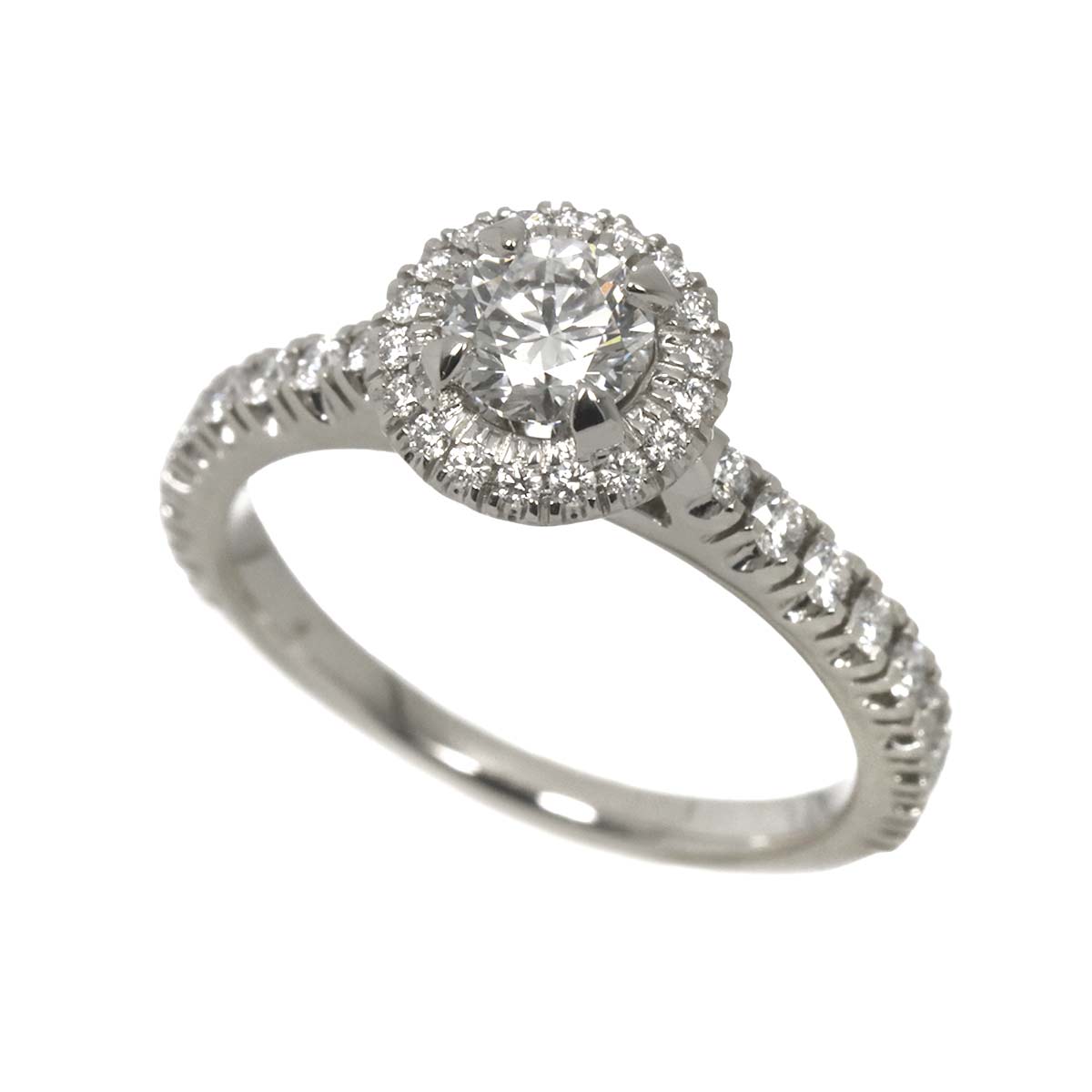 DESTINEE Diamond 0.40ct D/VS1/VG Ring Pt size48 4.5(US)