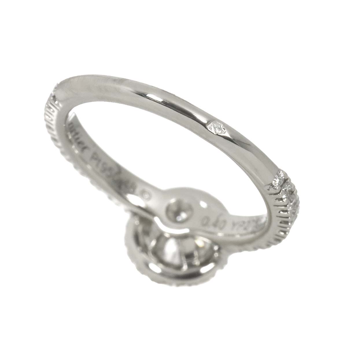 DESTINEE Diamond 0.40ct D/VS1/VG Ring Pt size48 4.5(US)