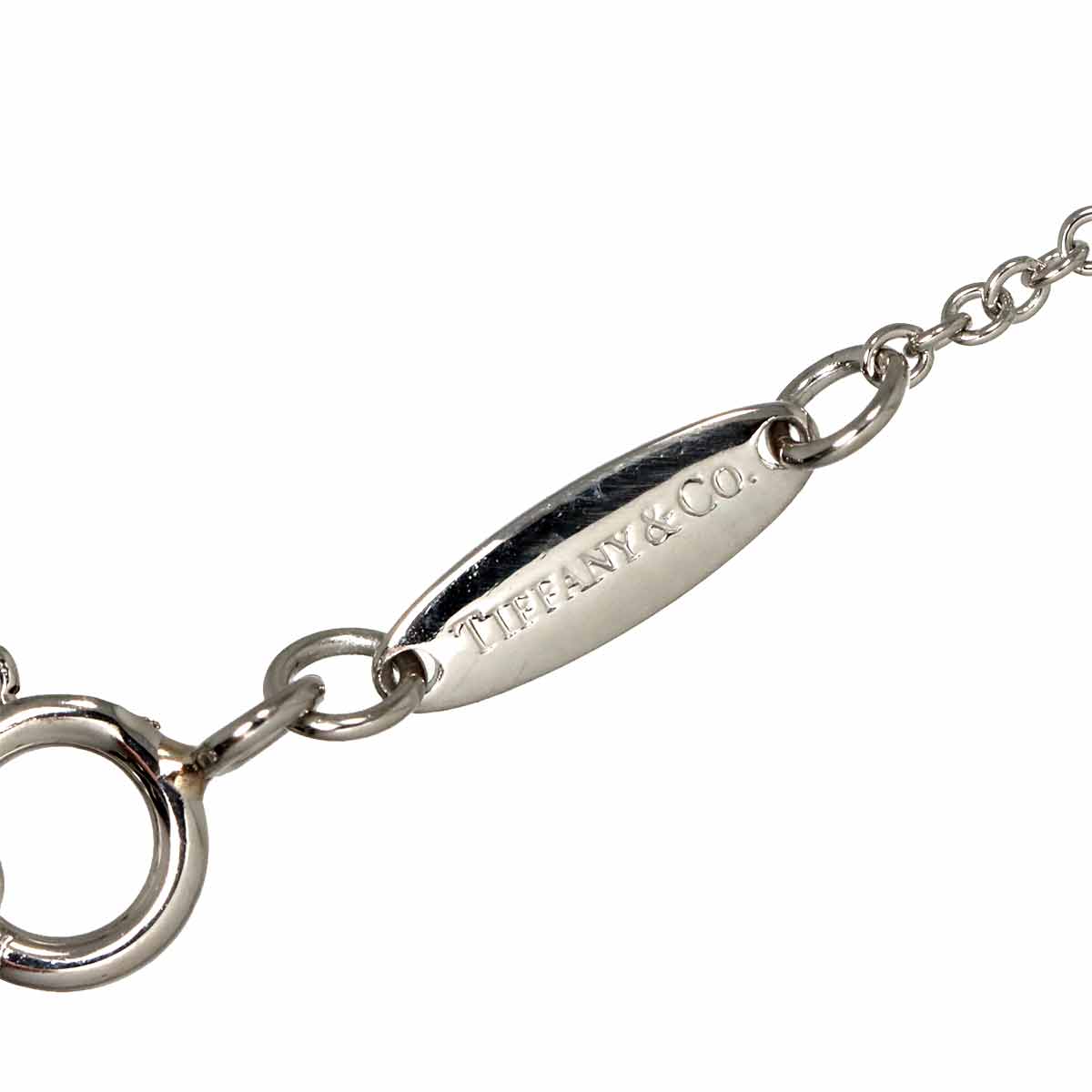 Open Heart Diamond Necklace Platinum