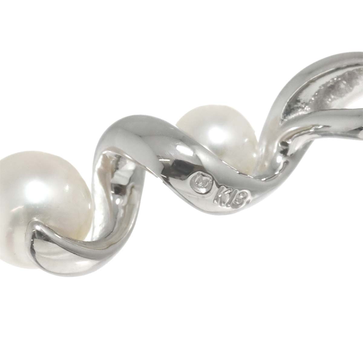 Akoya Pearl 4.7-3.5mm Necklace 18K White Gold 750