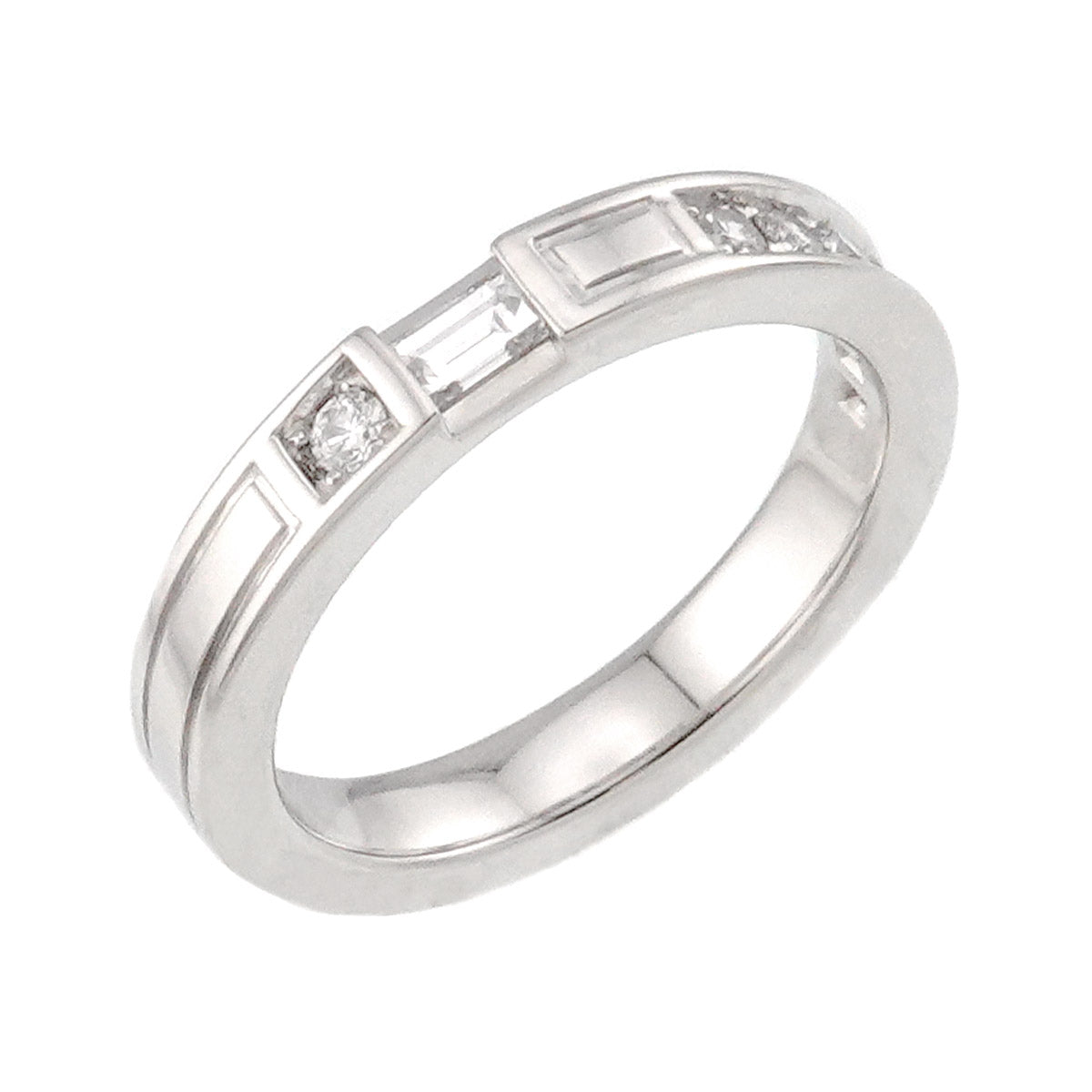 Traffic Diamond Ring Pt Platinum size4(US)