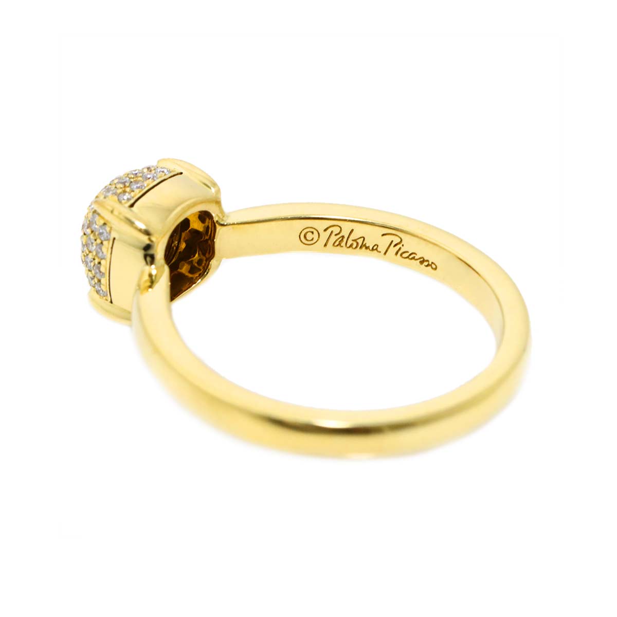 Diamond Ring 18K YG 750 size5.75-6(US)