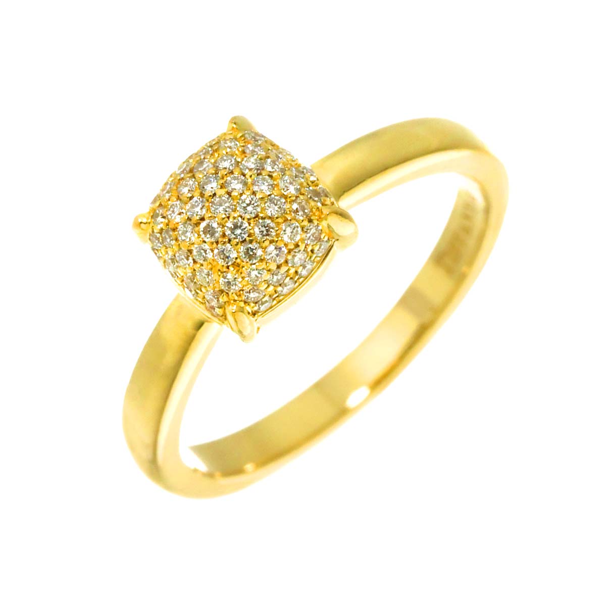 Diamond Ring 18K YG 750 size5.75-6(US)