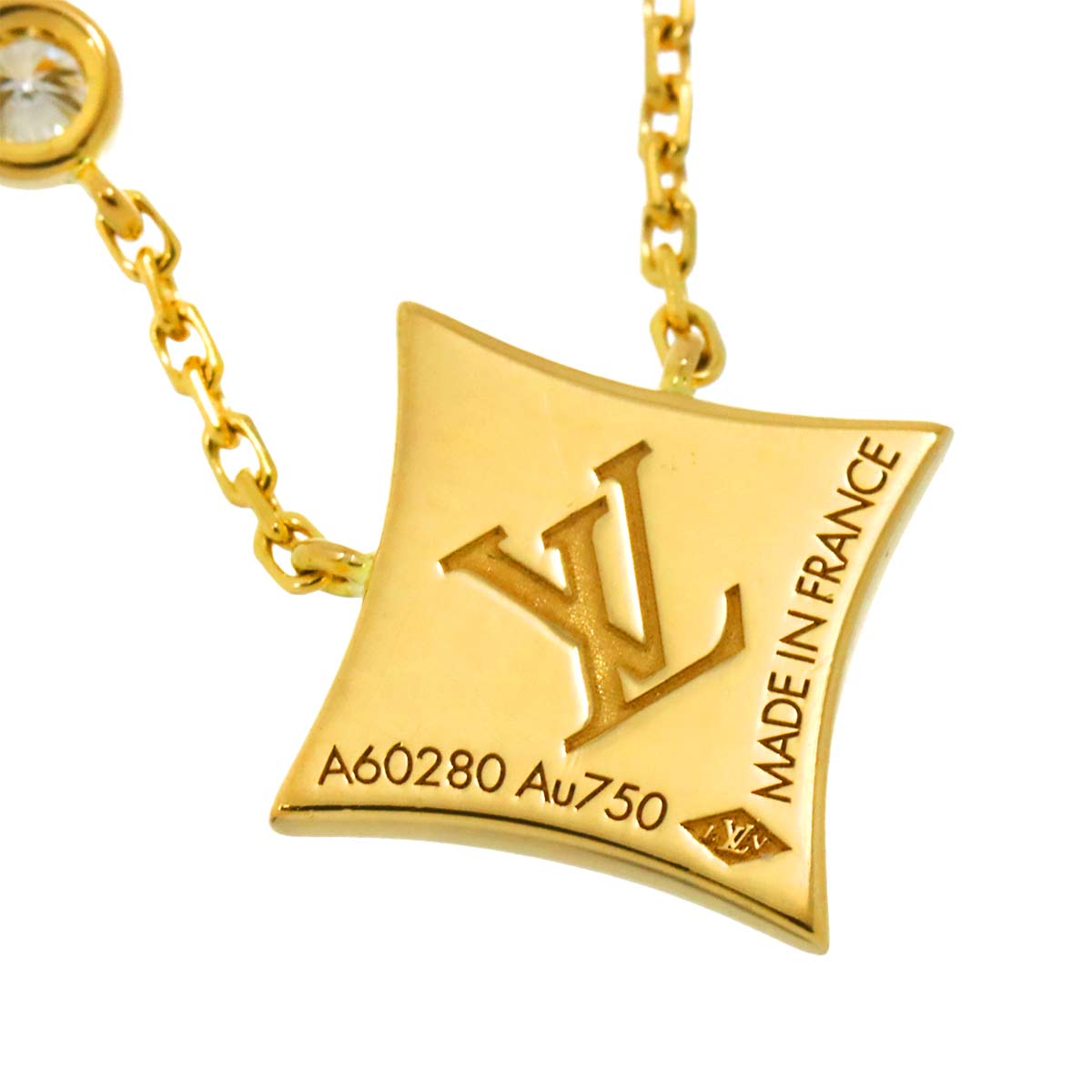 Turquoise Diamond Necklace 18K YG 750