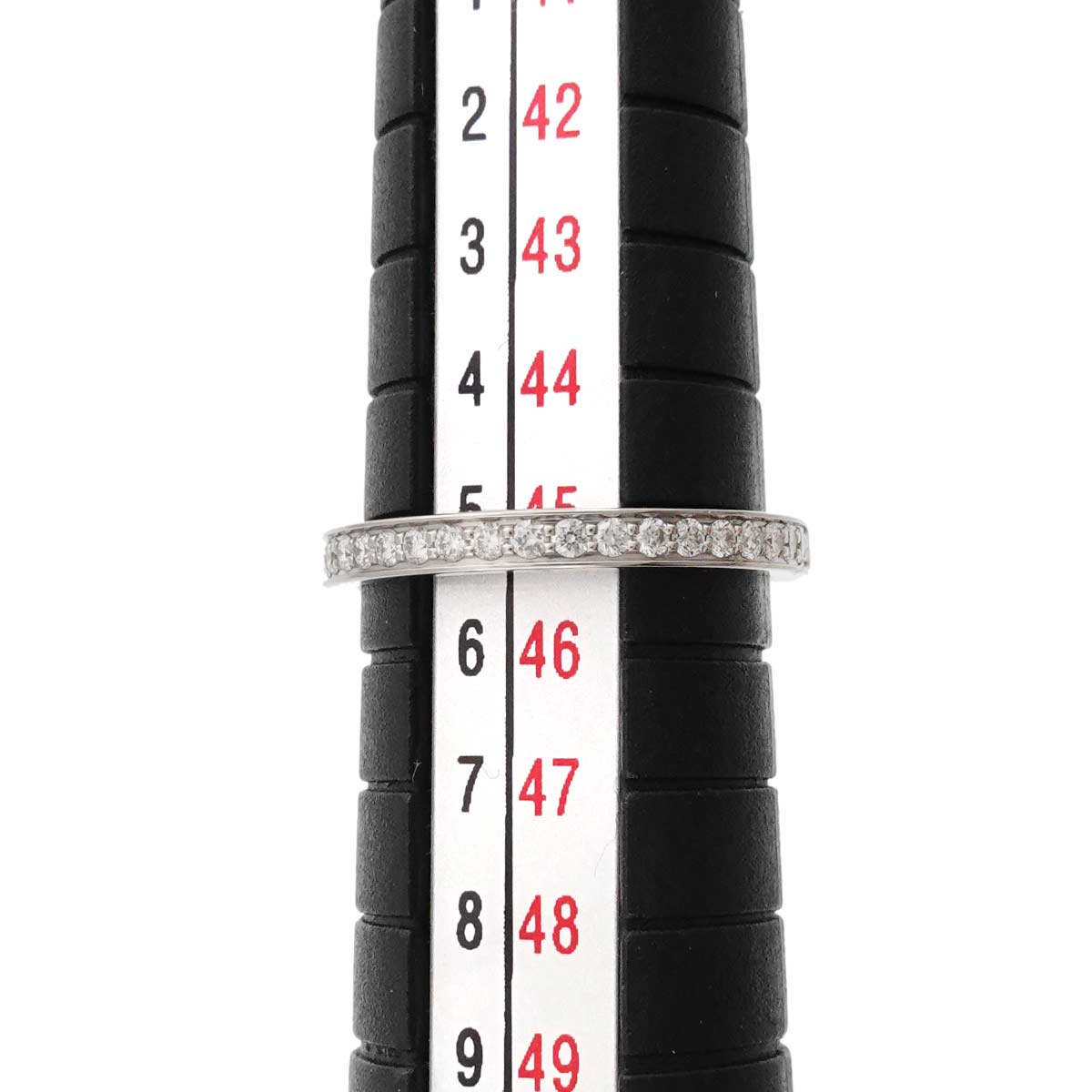 Lime light Half Diamond Ring Pt Platinum size46 3.25-3.75(US)