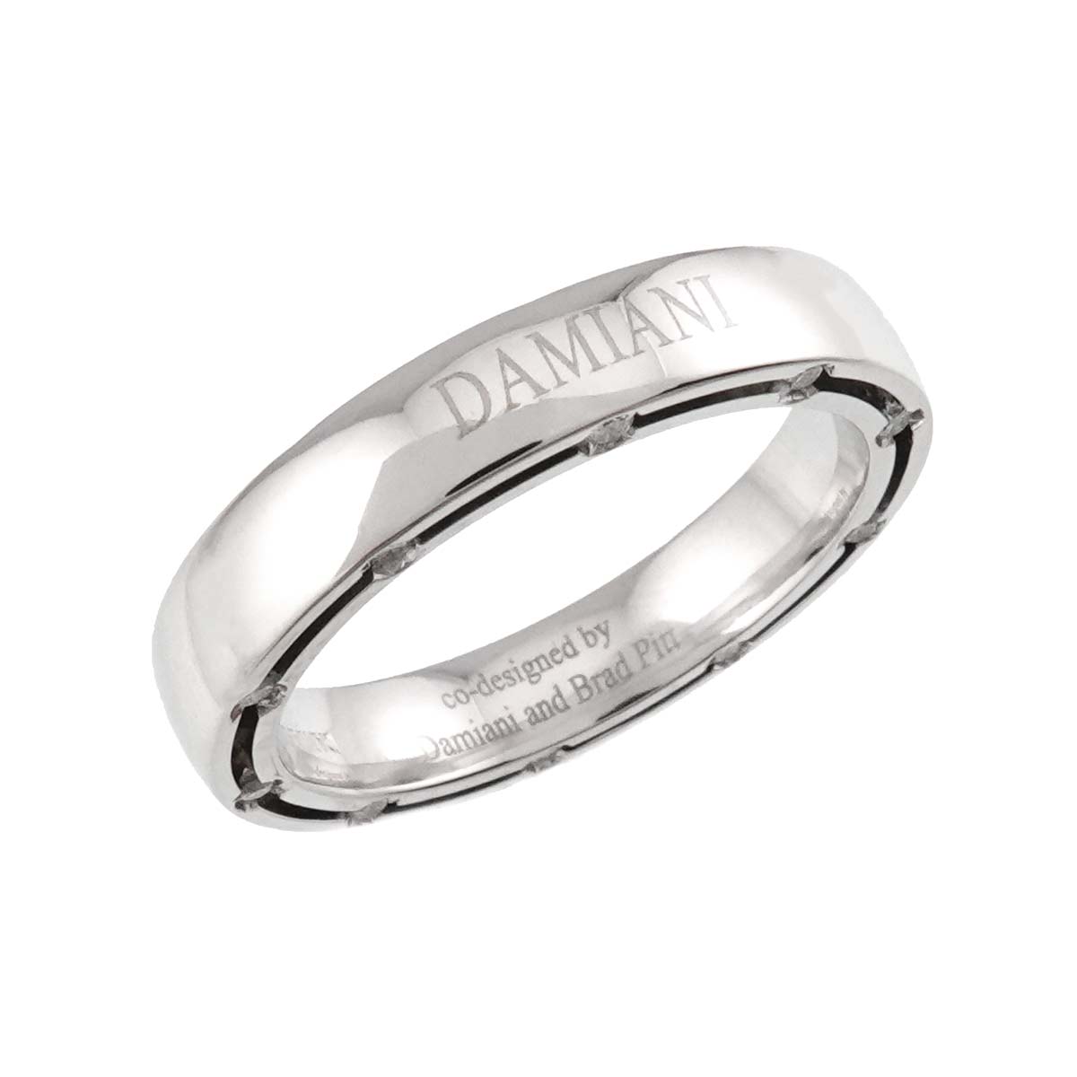 D-SIDE Diamond 20P Ring 18K White Gold 750 size7.25(US)