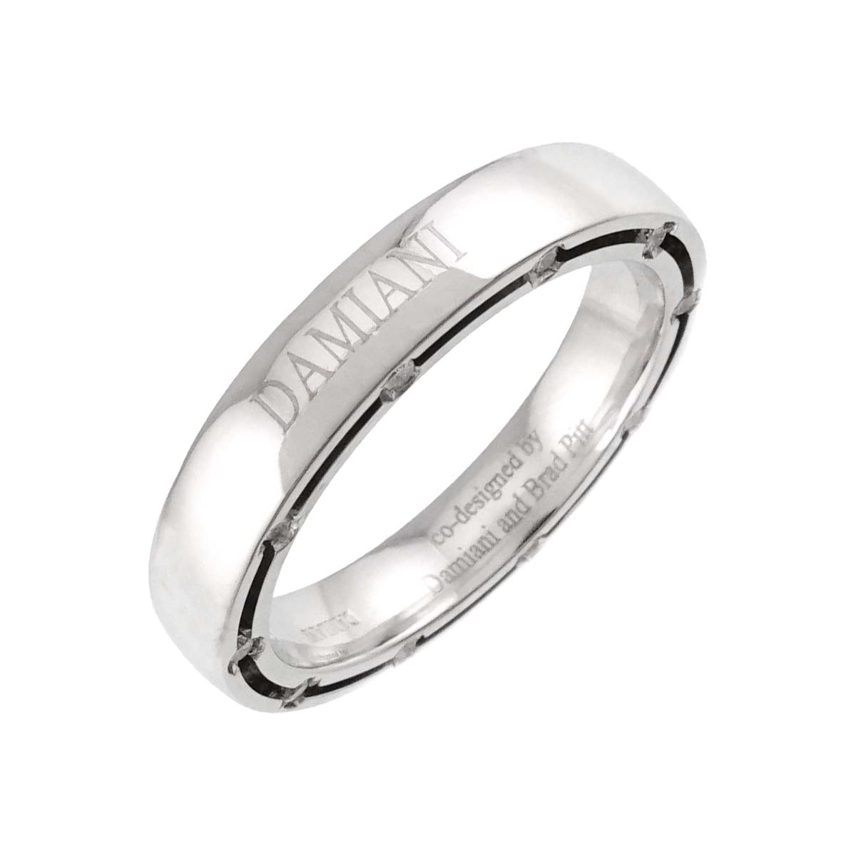 D-SIDE Diamond 20P Ring 18K White Gold 750 size7.25(US)