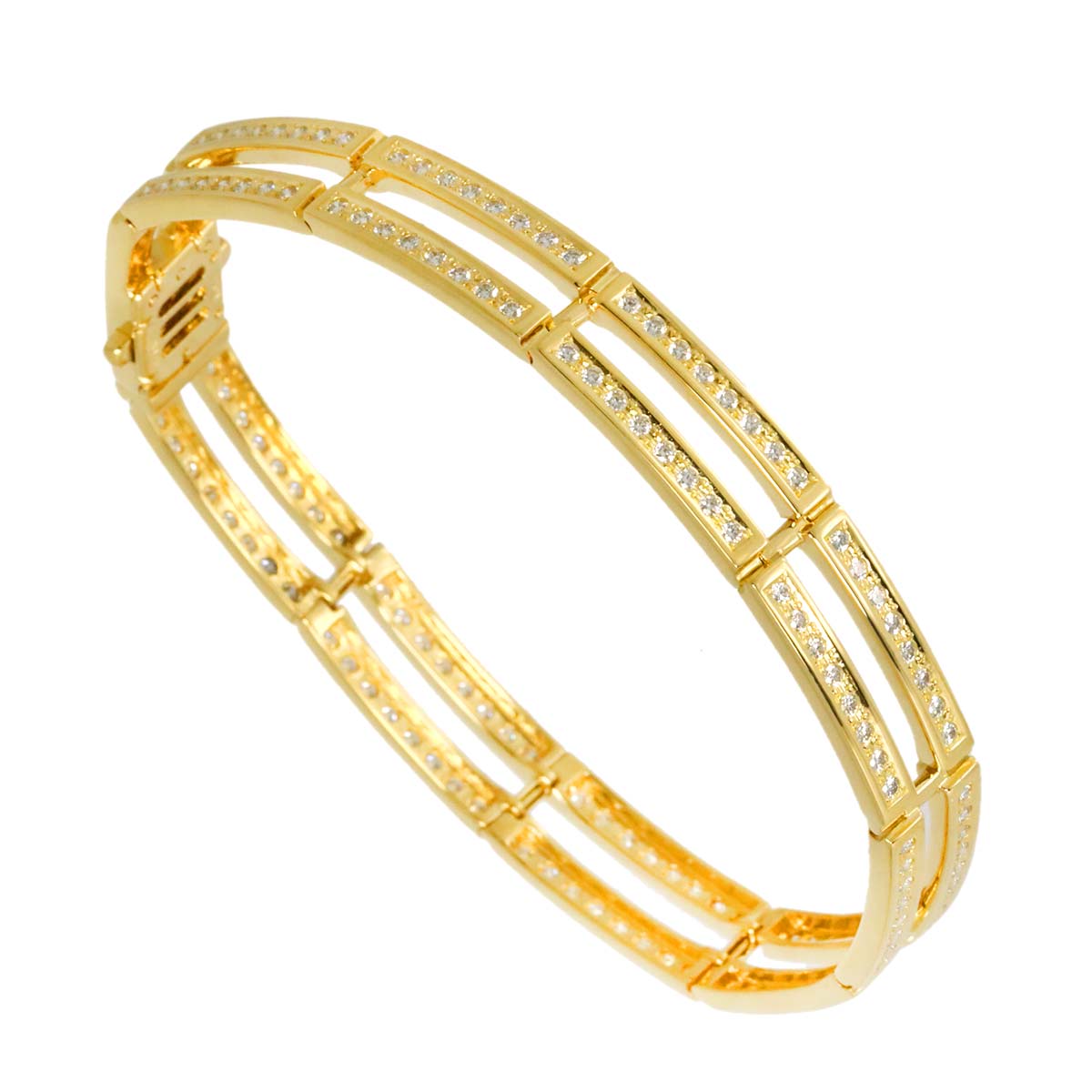 Diamond 1.54ct Bracelet 18K Yellow Gold 750