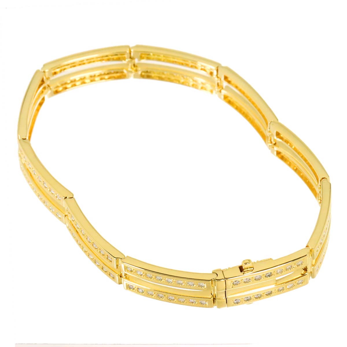 Diamond 1.54ct Bracelet 18K Yellow Gold 750