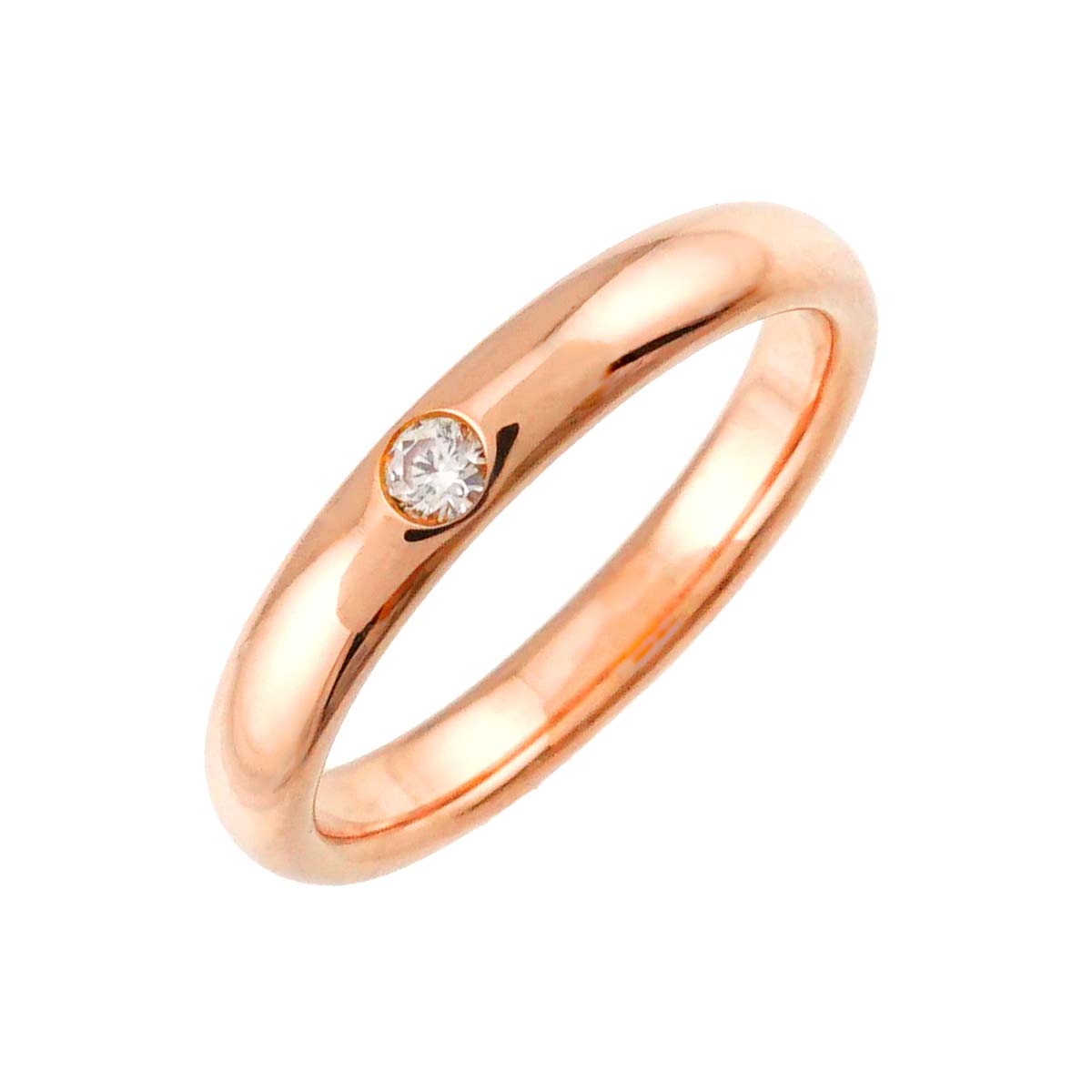 Diamond Ring PG Pink Gold 750 size4.75-5(US)