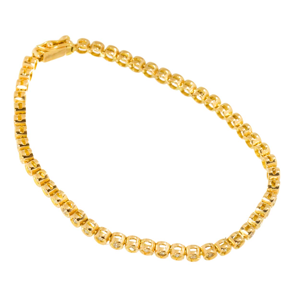 Diamond 1.06ct Bracelet 18K YG 750