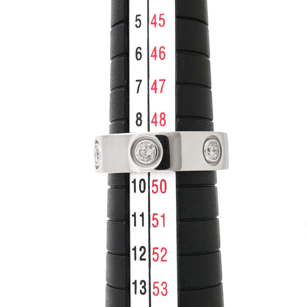 Love Ring Diamond 6P 18K White Gold 750 size49 4.5-4.75(US)