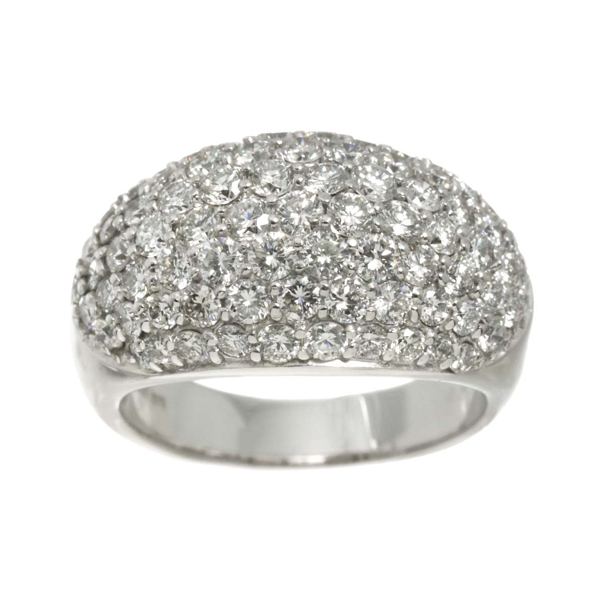 Diamond 2.00ct Ring 18K WG 750 Size5.25(US)
