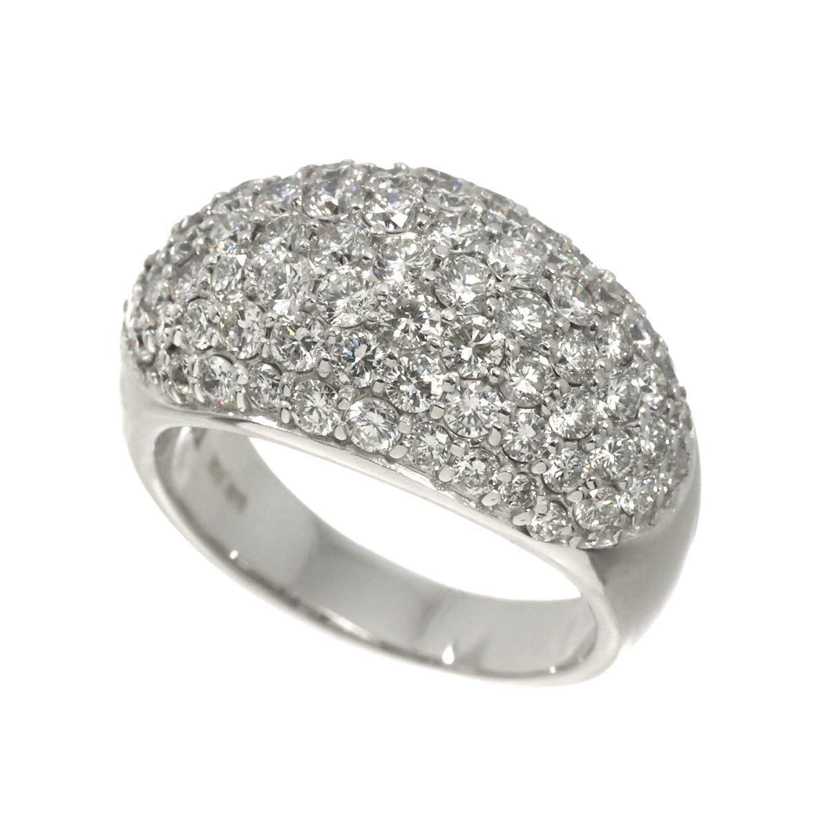 Diamond 2.00ct Ring 18K WG 750 Size5.25(US)