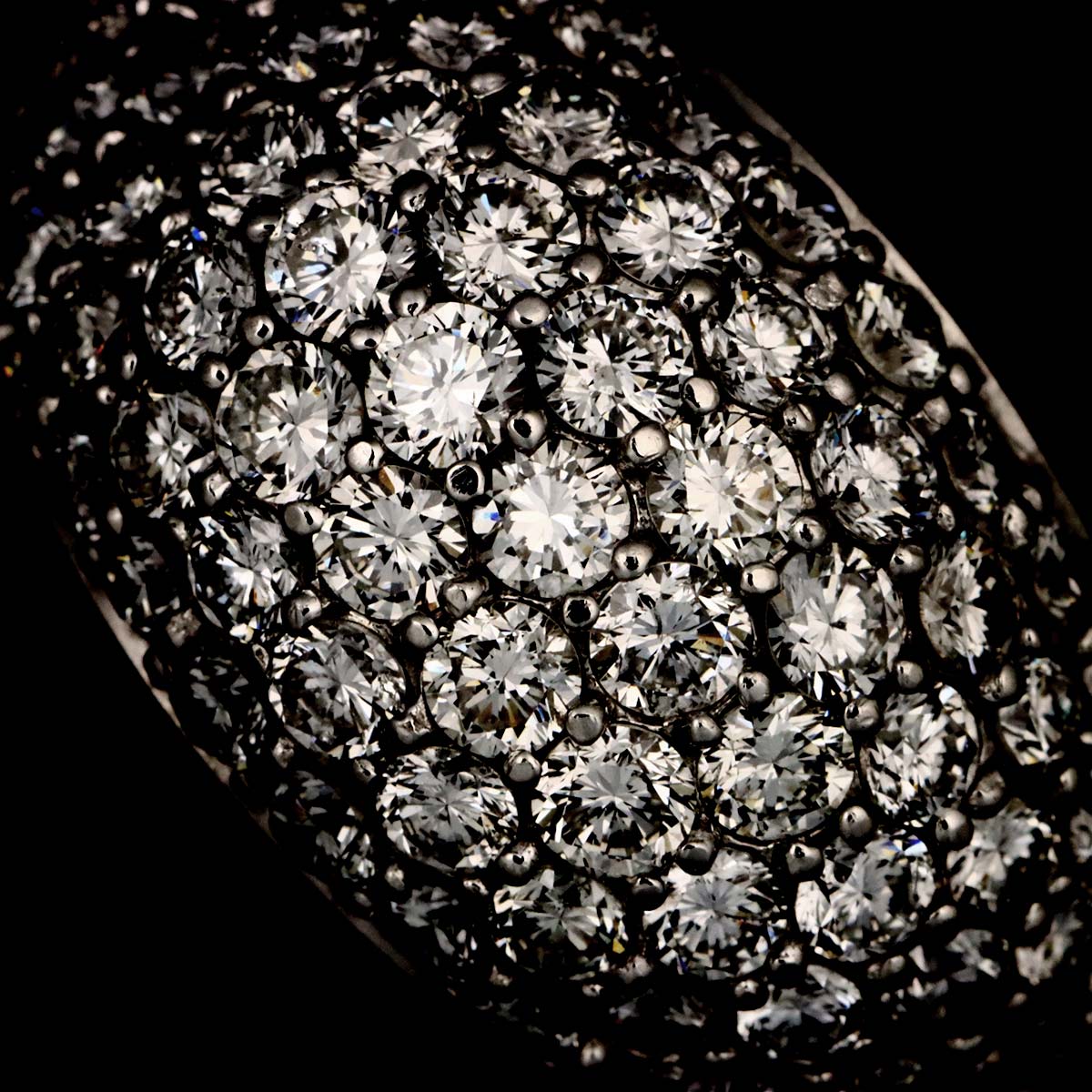 Diamond 2.00ct Ring 18K WG 750 Size5.25(US)