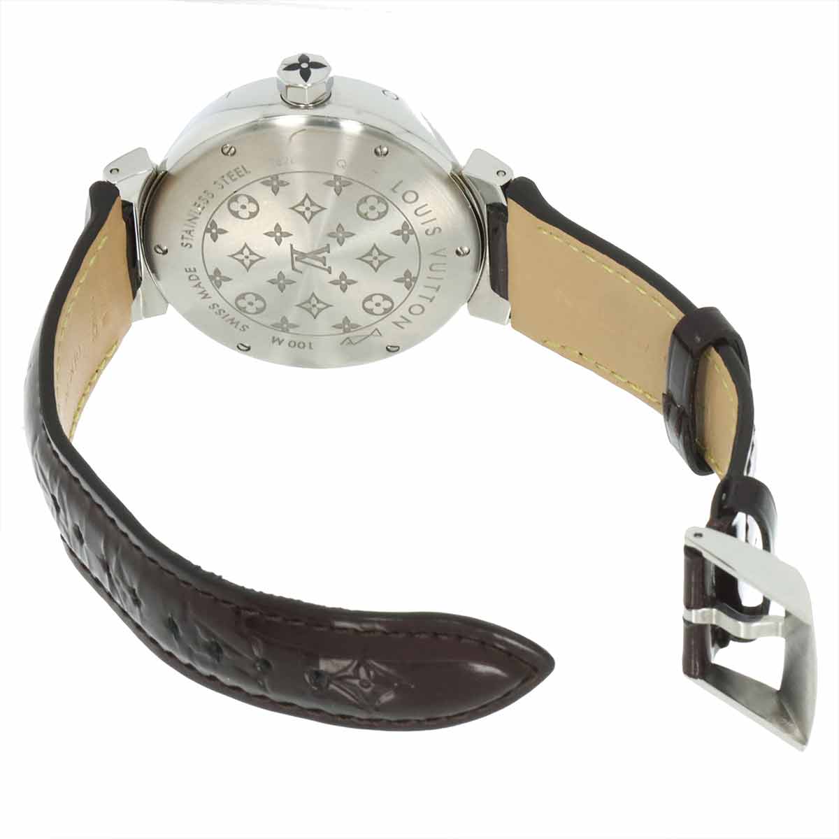 Tambour Diamon GM Q111C Diamond Amarante bordeaux Dial