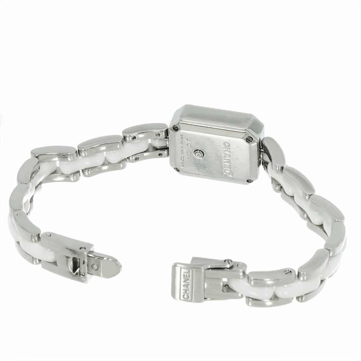 Premiere H2132 Diamond Bezel Ceramic Quartz White Dial Ladies