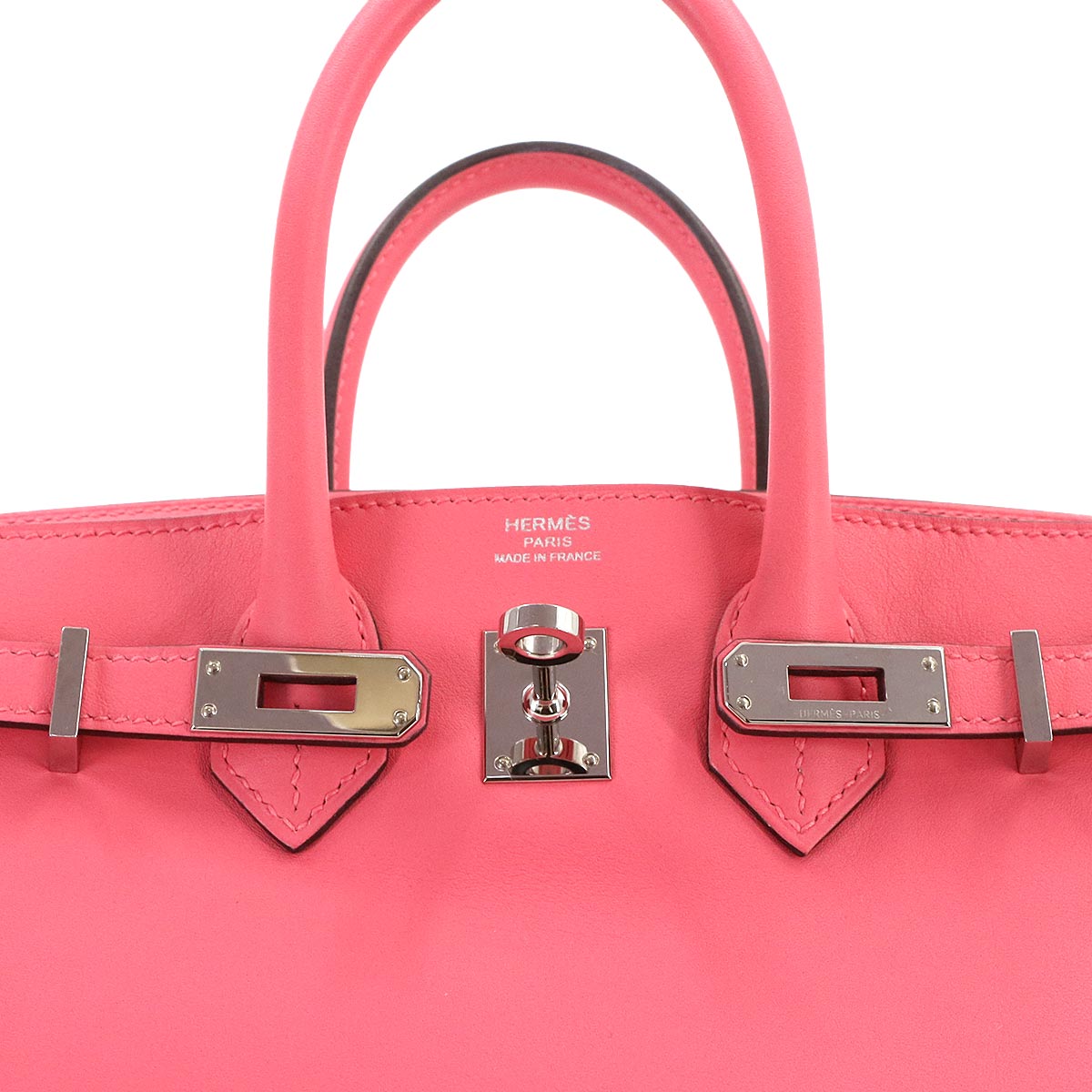 Birkin 25 Hand Bag Swift Leather Rose Azalee Purse Pink