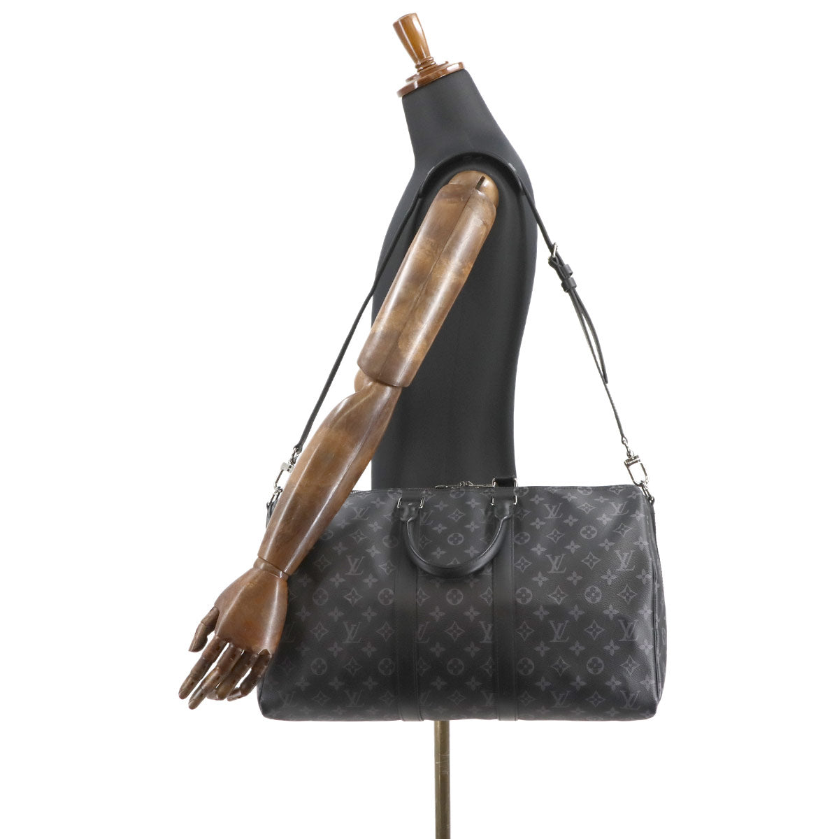 Monogram Eclipse Keepall Bandouliere 45 Luggage M40569