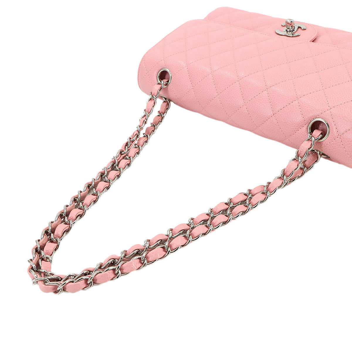 Matelasse 25 Chain Shoulder Bag Leather Pink A01112 Purse