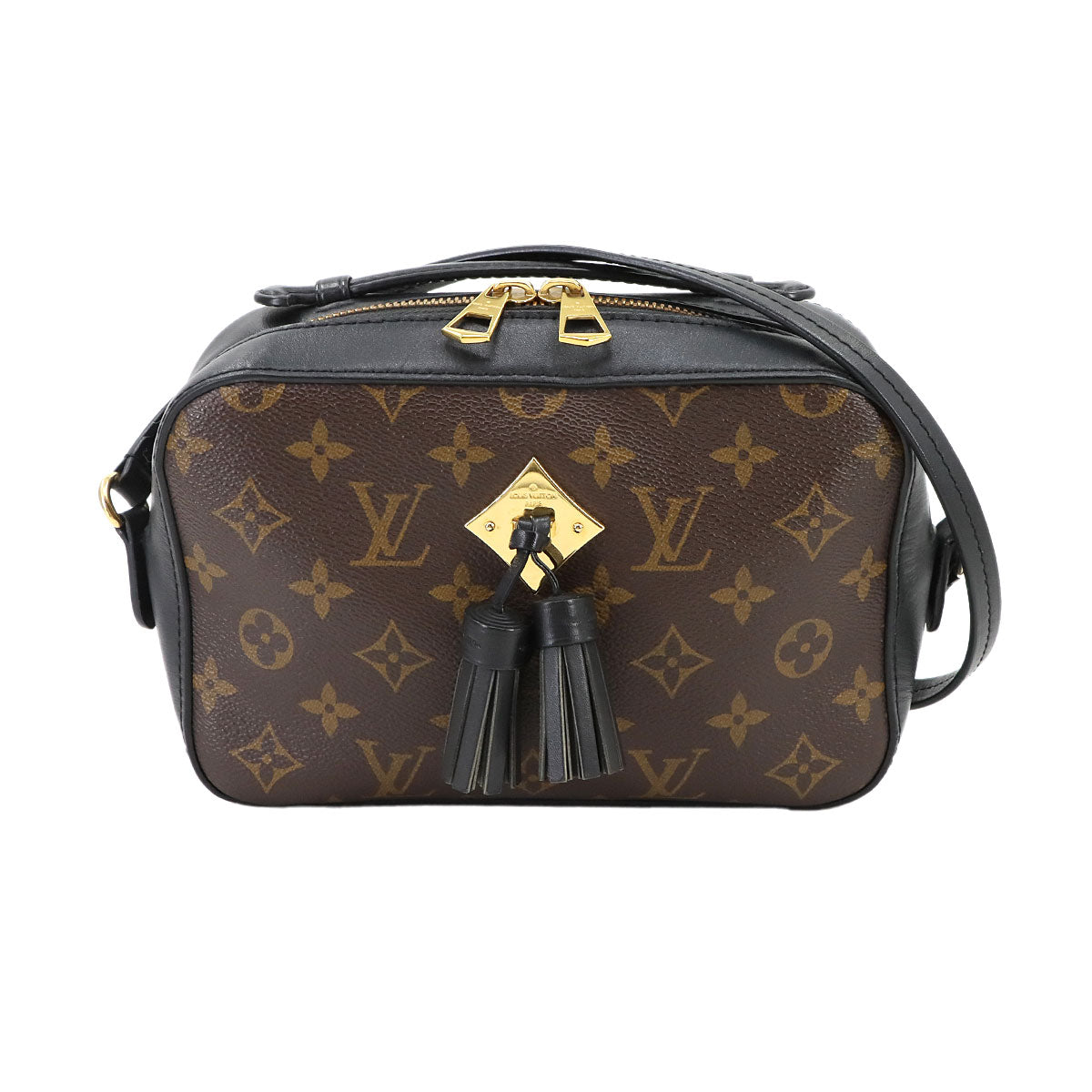 Monogram Saintonge Shoulder Bag Brown Noir M43555 Purse