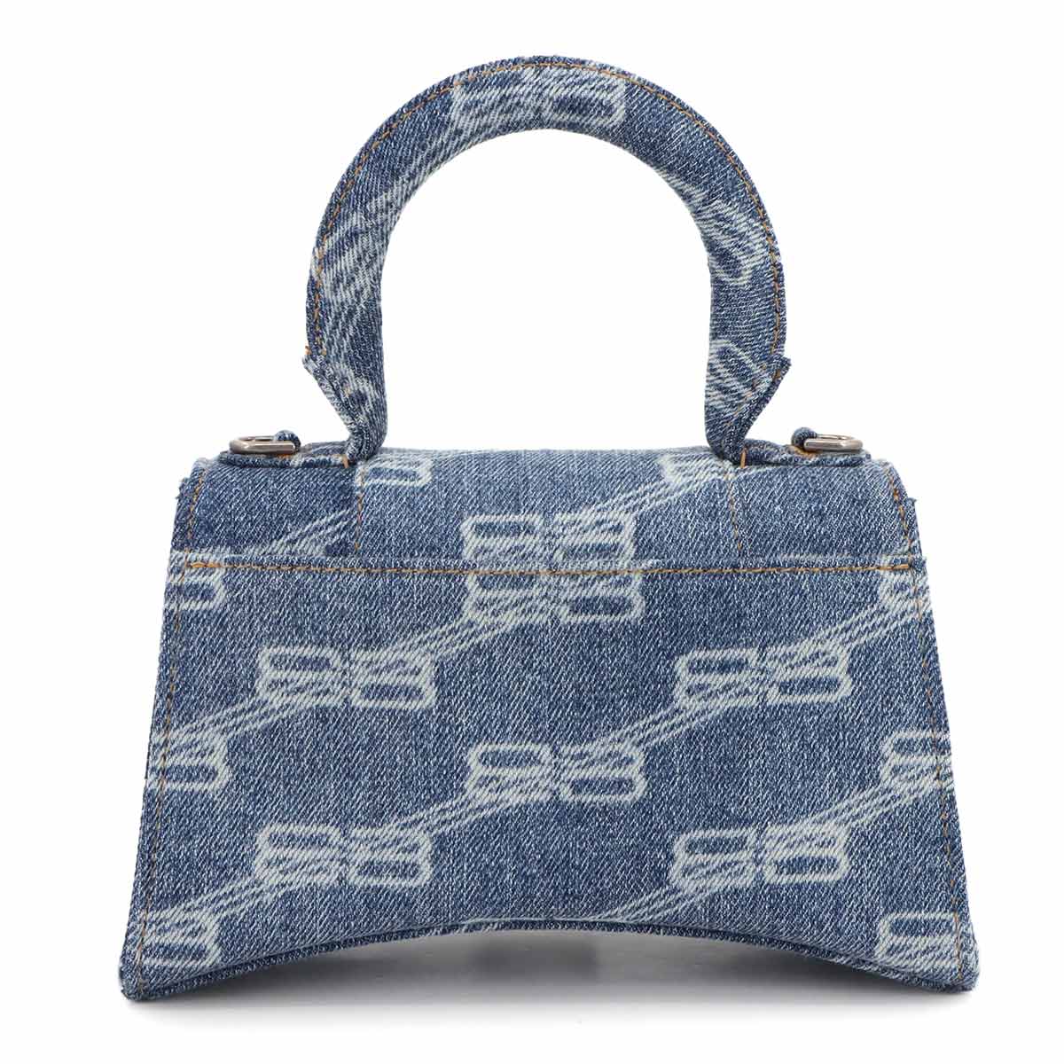 Hourglass XS Hand Shoulder Bag Denim Blue 592833