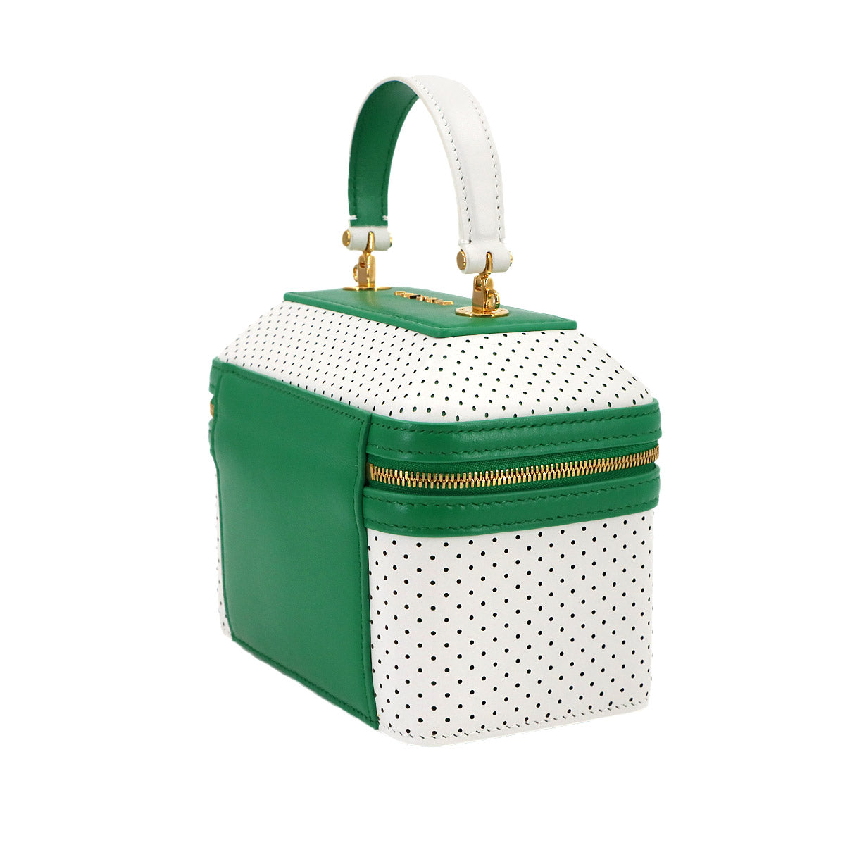 Serpenti Forever Jewelry Box Hand Shoulder Bag Leather White