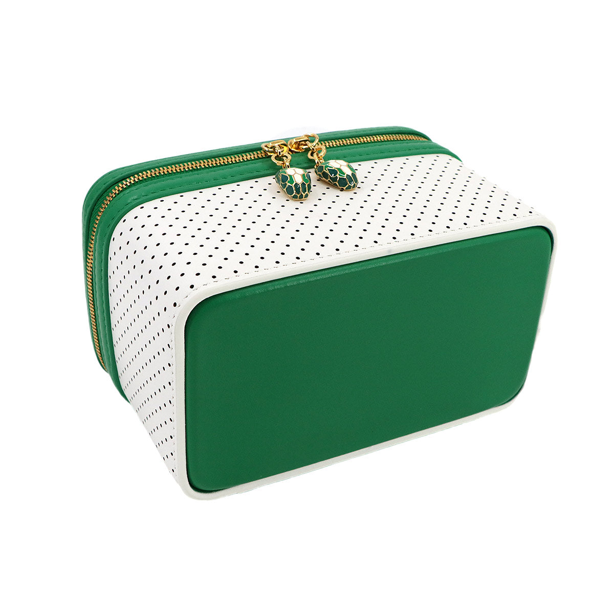 Serpenti Forever Jewelry Box Hand Shoulder Bag Leather White