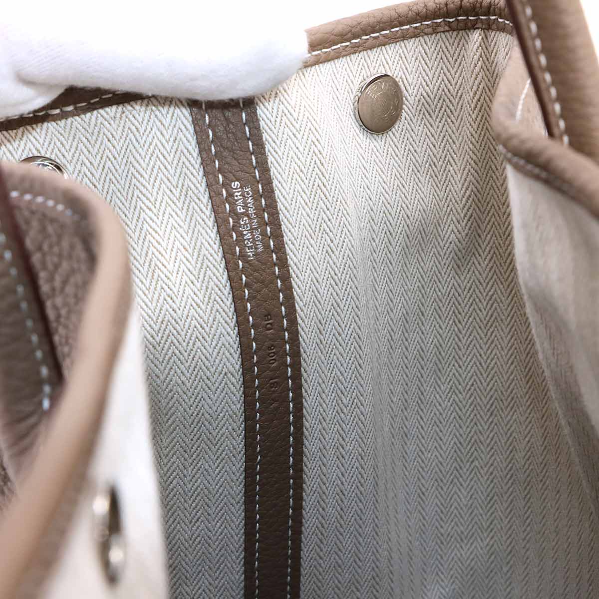 Garden Party 36 PM Tote Bag Negonda Leather Etoupe Purse