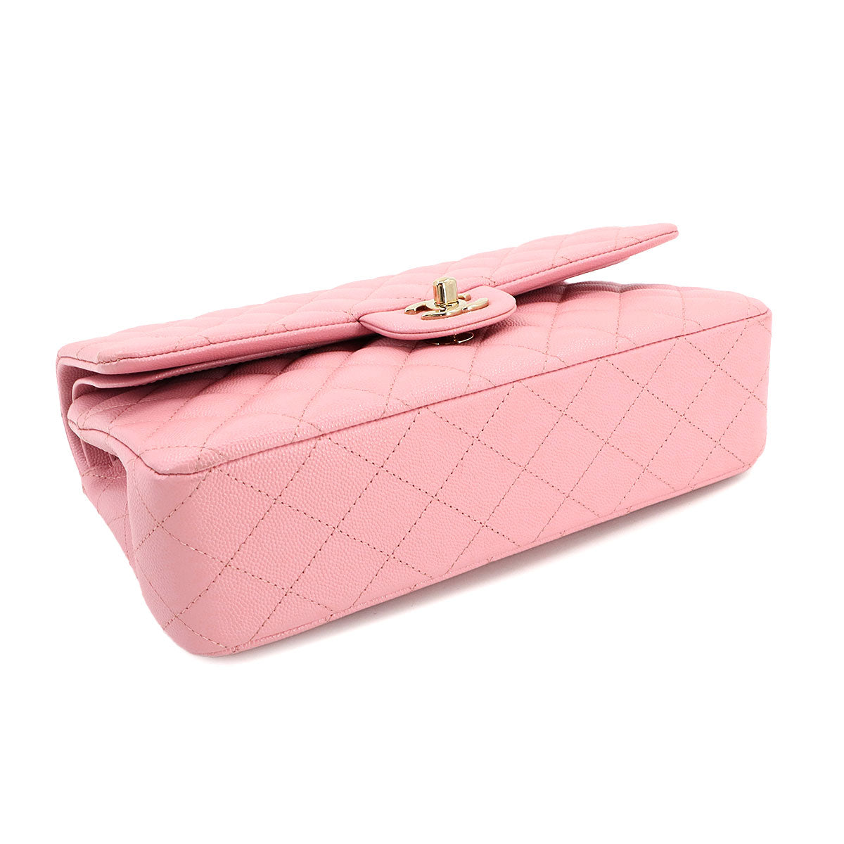 Matelasse 25 Chain Shoulder Bag Leather Pink A01112 Purse