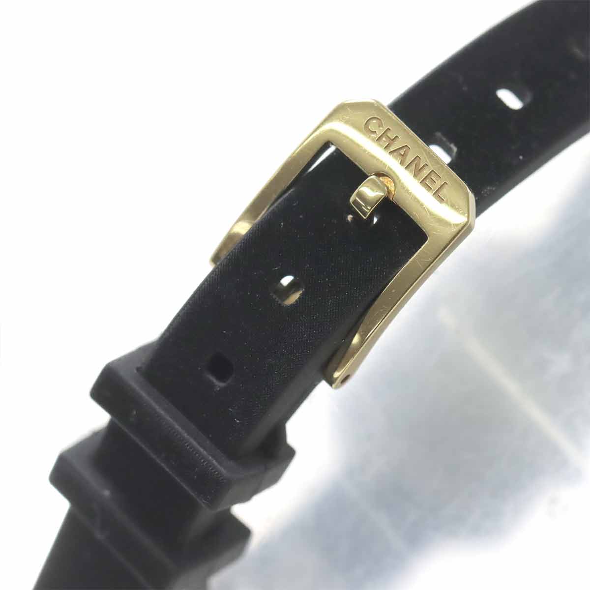 Premiere Velvet H6125 K18YG Quartz Black Dial Ladies