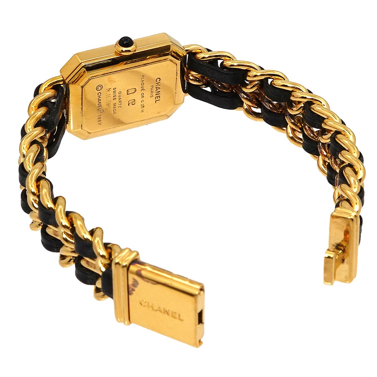 Premiere Size L H0001 Vintage Quartz Black Dial Ladies Watch