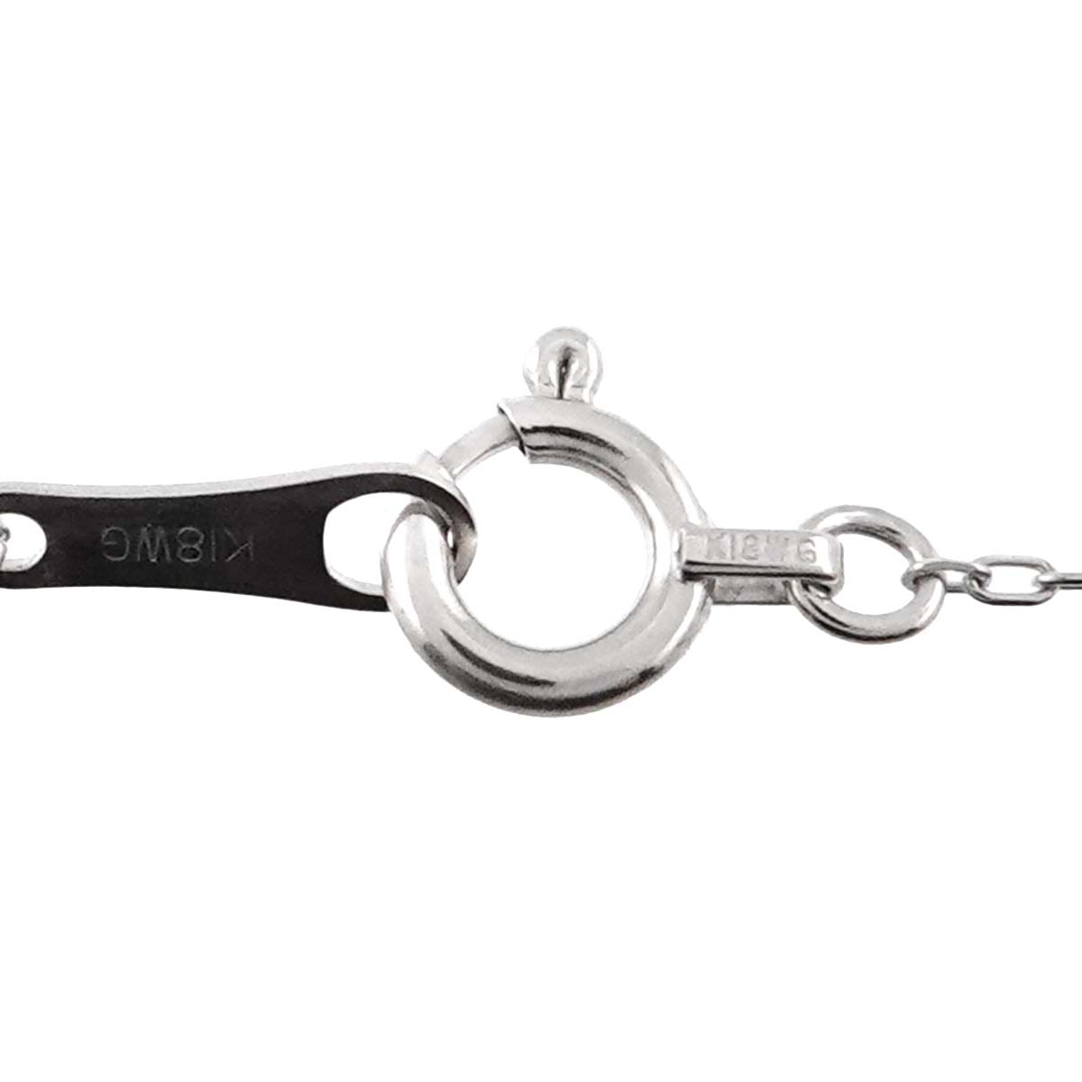 Diamond 0.50ct Necklace 18K WG White Gold 750