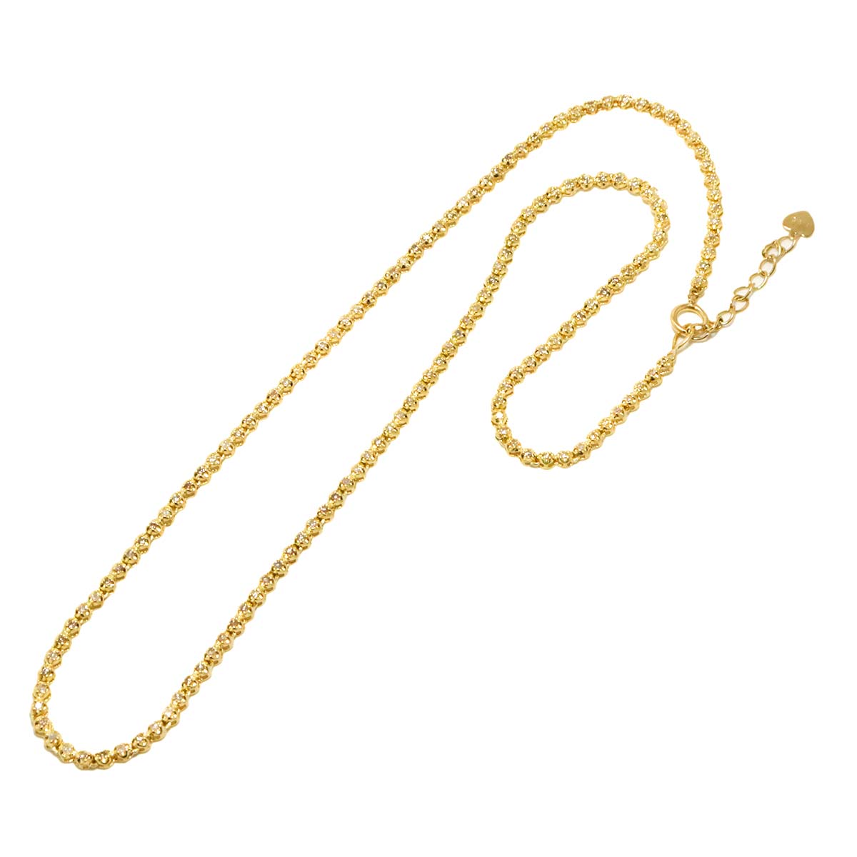 Diamond 1.00ct Necklace 18K YG Yellow Gold 750