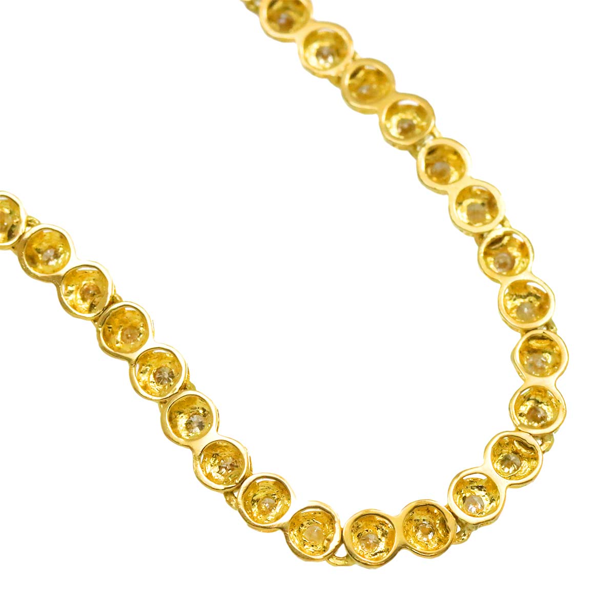 Diamond 1.00ct Necklace 18K YG Yellow Gold 750