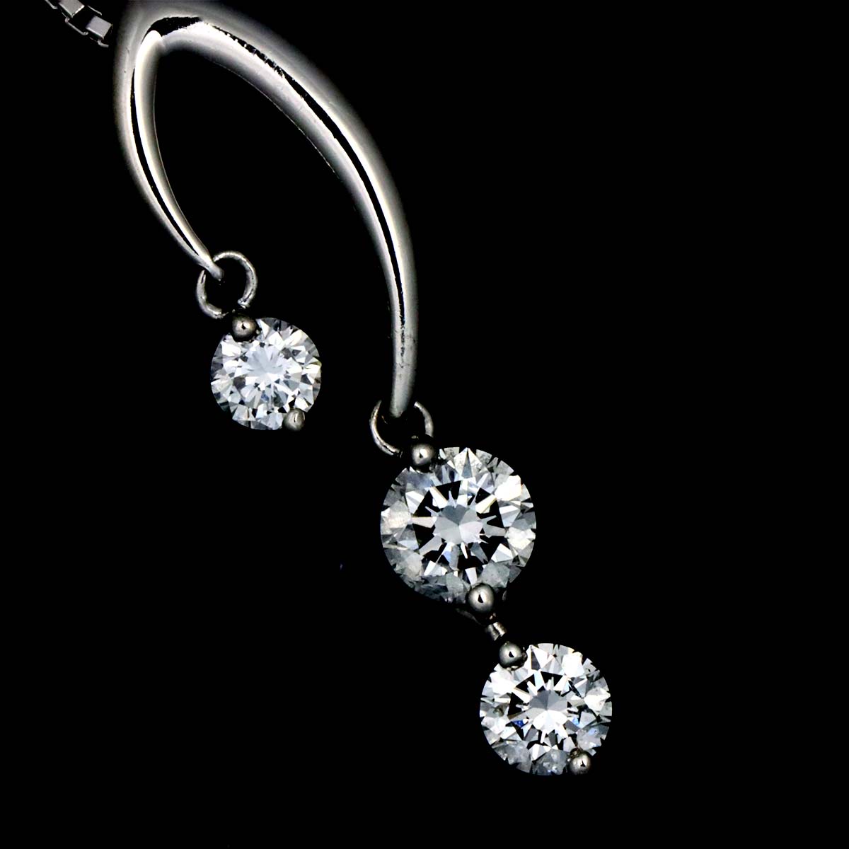 Diamond 0.35ct Necklace Pt Platinum