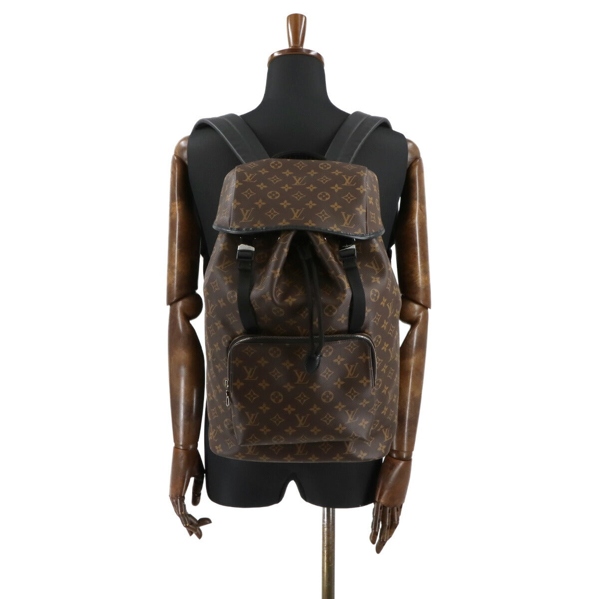Monogram Macassar Zack Back Pack Brown Noir M43422 Purse