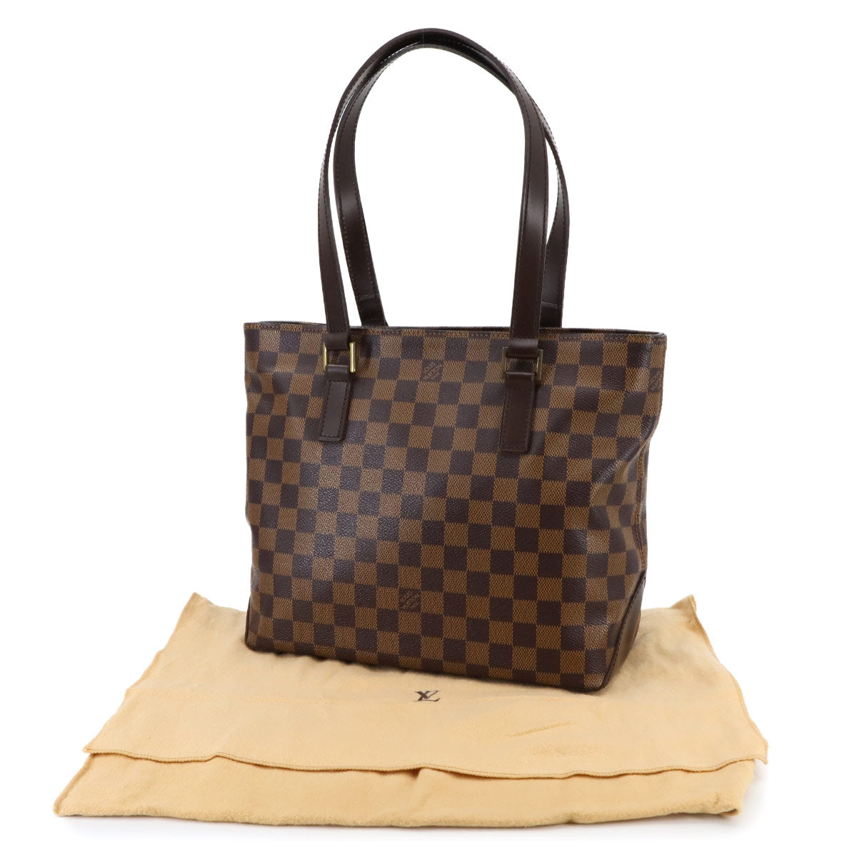 Damier Cabas Piano SPO Tote Bag Ebene N51187 Purse
