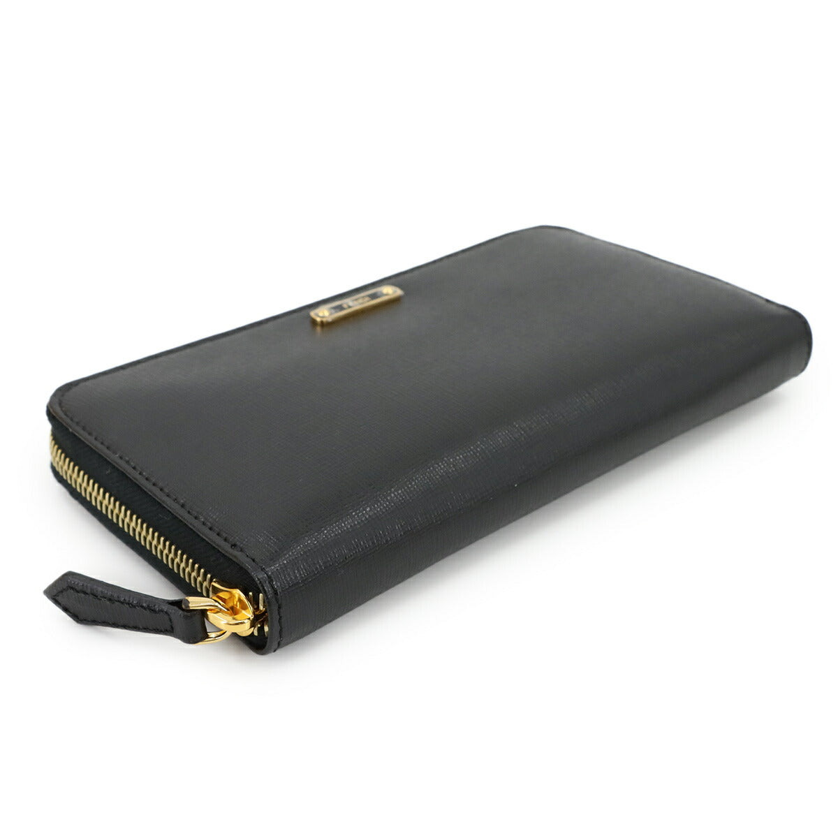 Zipped Around Long Wallet Leather Black 8M0299