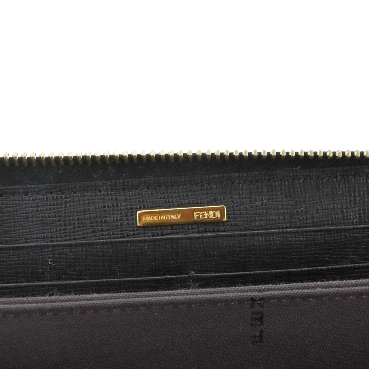 Zipped Around Long Wallet Leather Black 8M0299