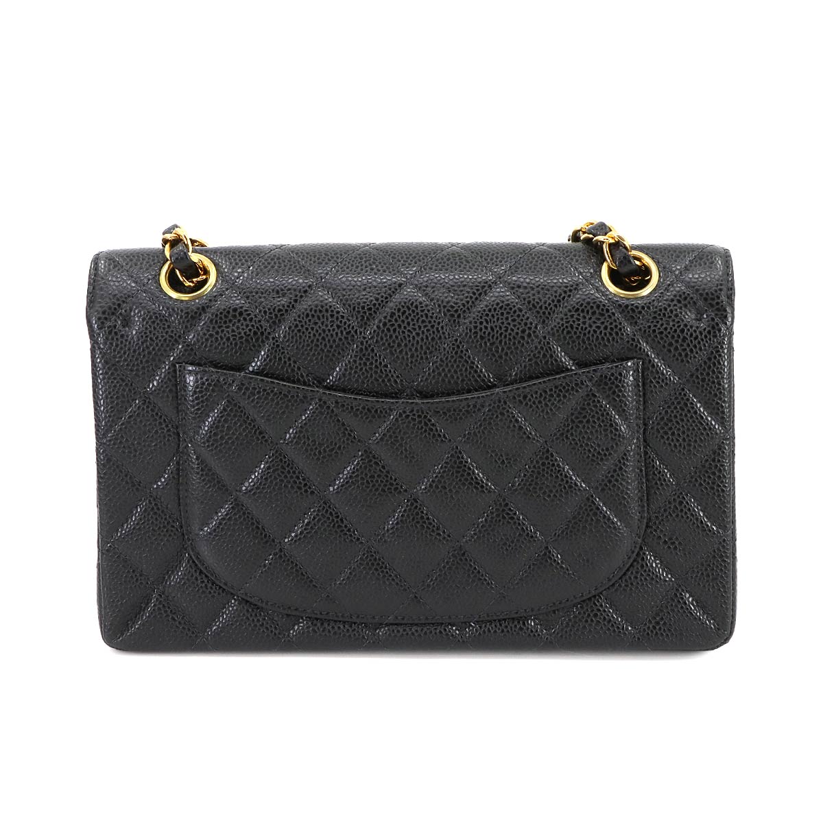 Matelasse 23 Chain Shoulder Bag Leather Black A01113