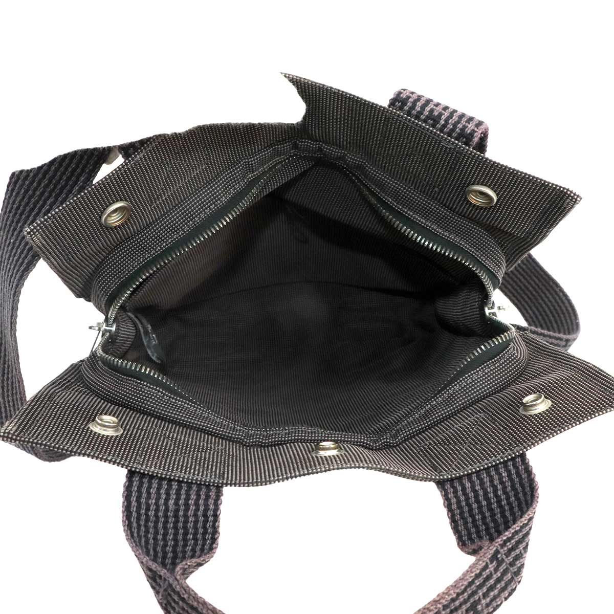 Her Line Ad PM Backpack Canvas Gray Purse