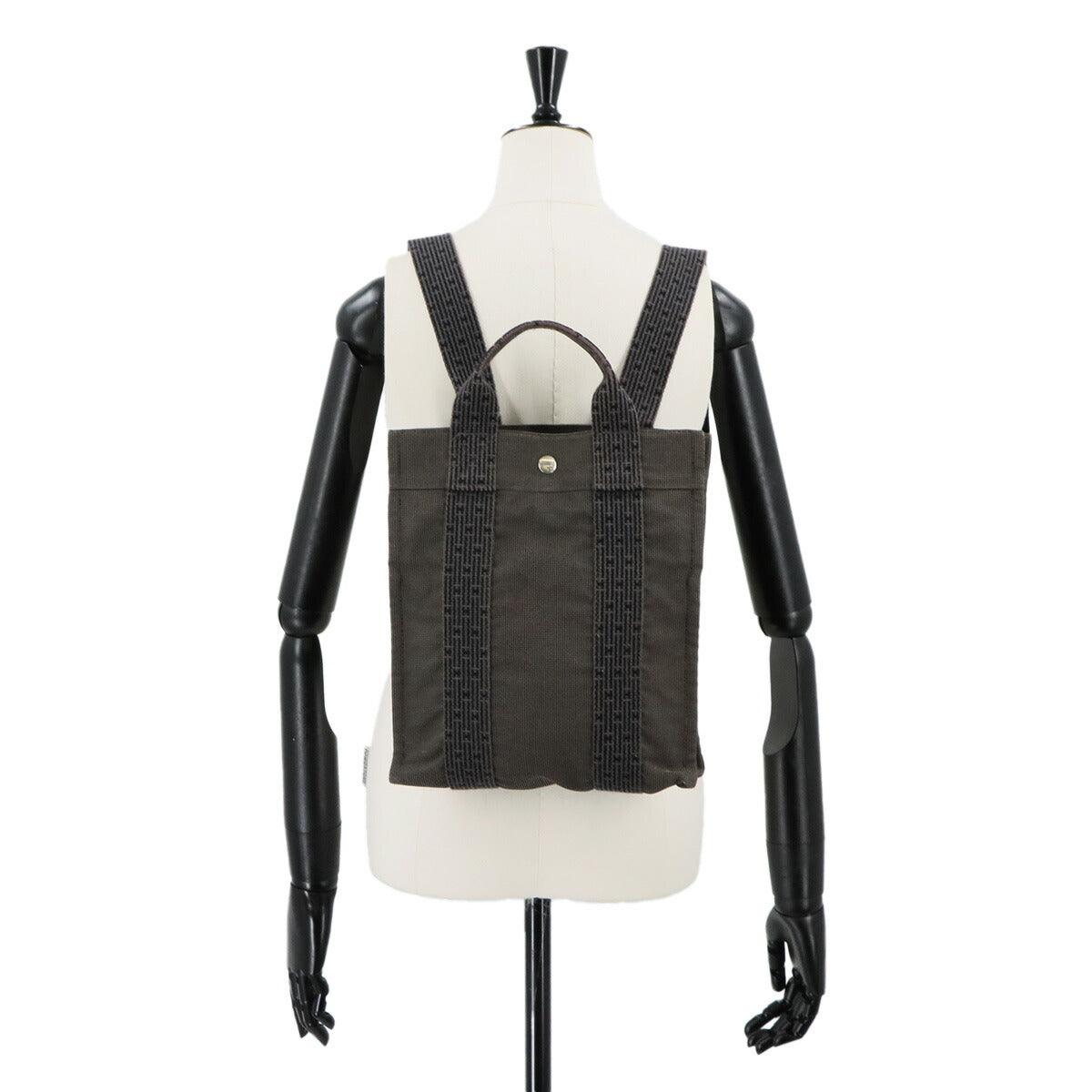 Her Line Ad PM Backpack Canvas Gray Purse