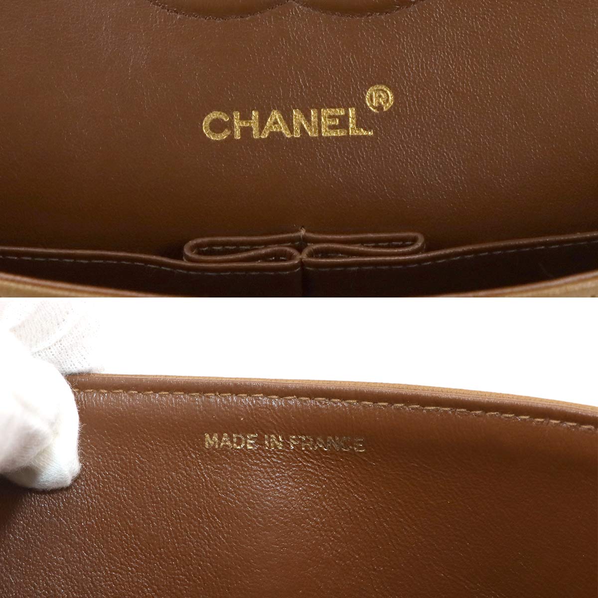 Matelasse 25 Chain Shoulder Bag Leather Brown A01112 Purse