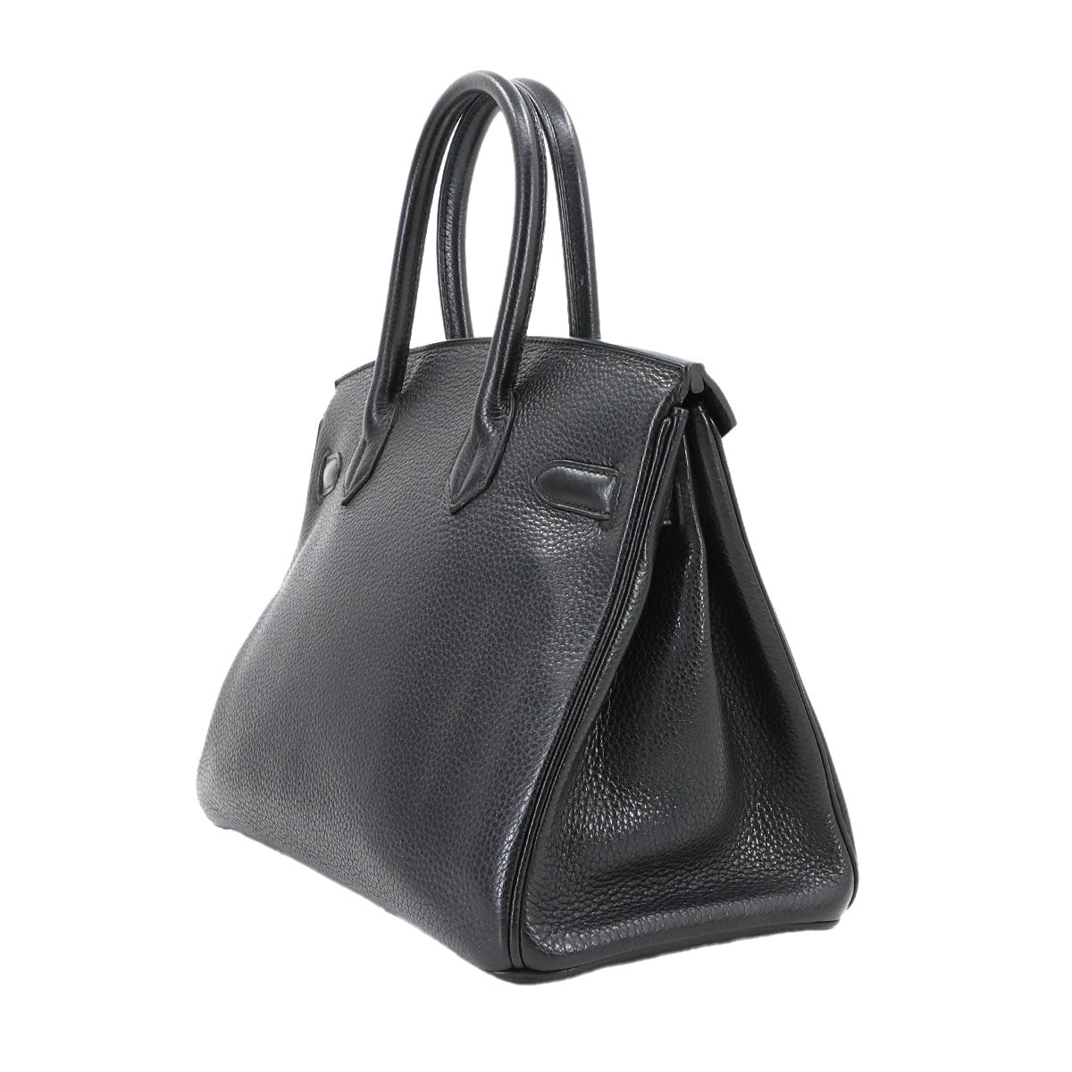 Birkin 30 Hand Bag Taurillon Clemence Black Purse