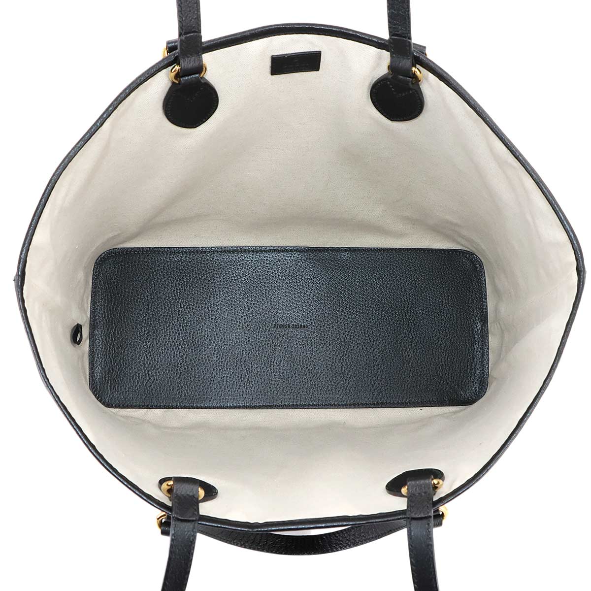 Ophidia Medium Tote Shoulder Bag Leather Black 778958 Purse