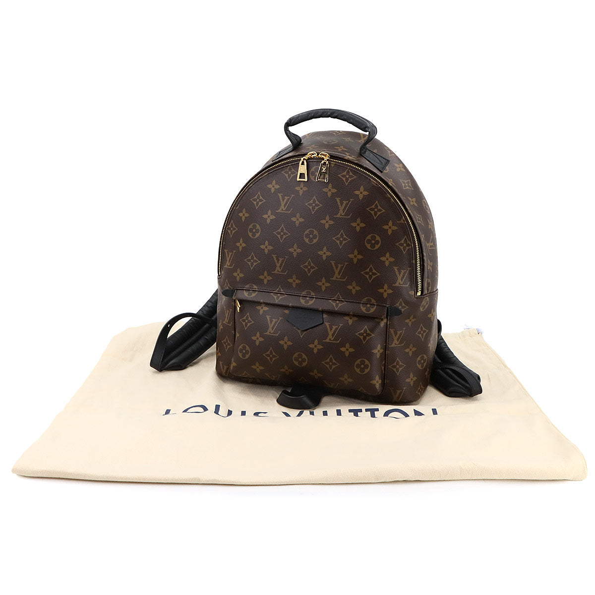 Monogram Palm Springs MM Backpack Brown Black M44874