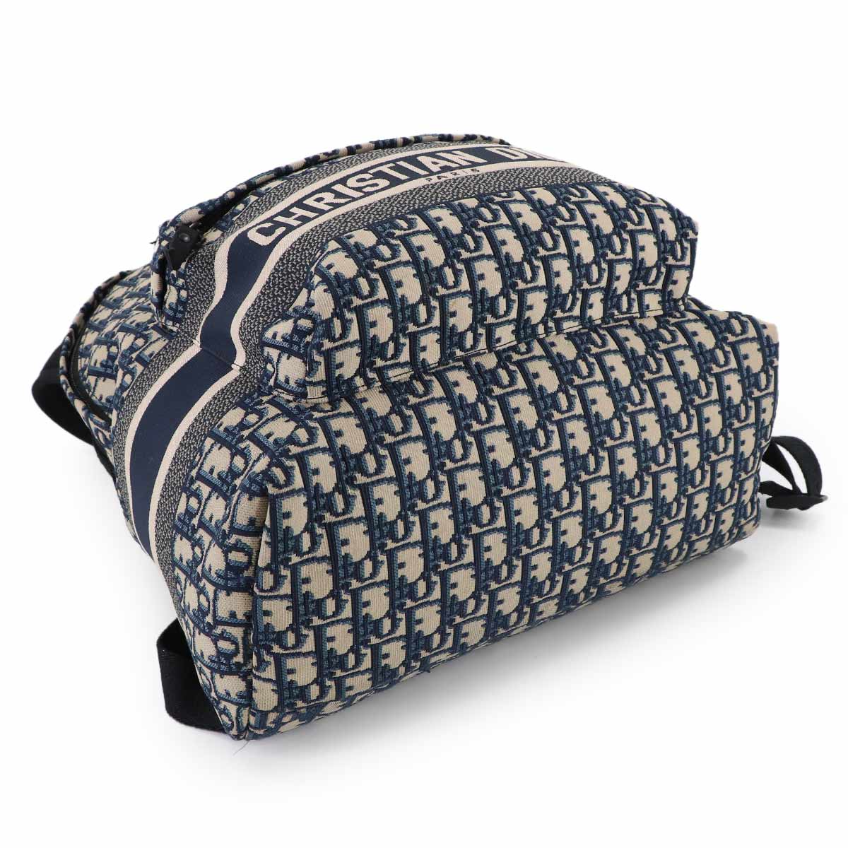 Oblique Backpack Canvas Navy M6104STZQ Purse