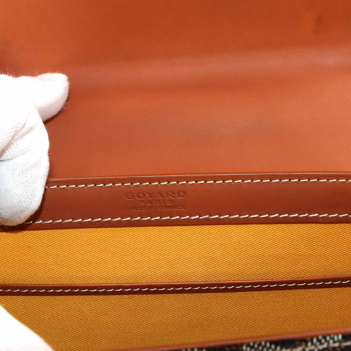 Saigon PM Hand Shoulder Bag Leather PVC Wood Black Brown Purse