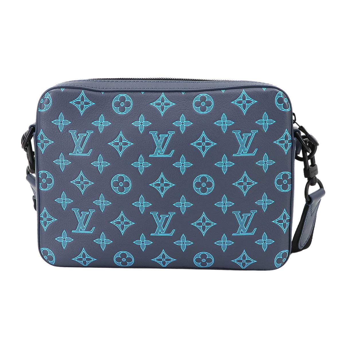 Monogram Shadow Trio Messenger Shoulder Bag Navy M46604
